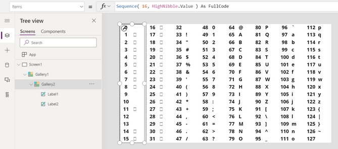 Power Apps Guide Text Examples of how to use the Char function