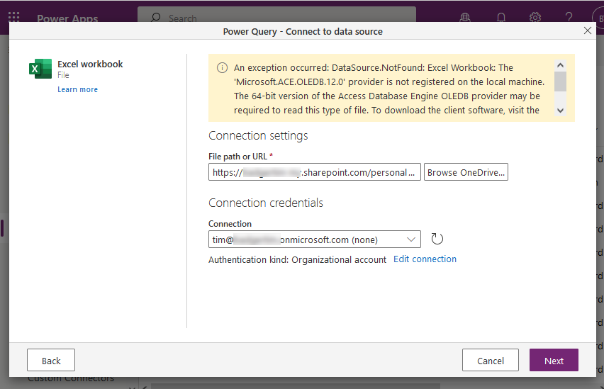 microsoft oledb driver for excel